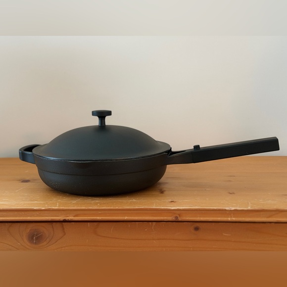 Our Place Black Non-Stick Skillet with Lid and Steamer Basket - Picture 2 of 9